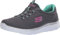 Skechers Women's Summits Sneaker, Grey Anthracite Green, 5.5 UK