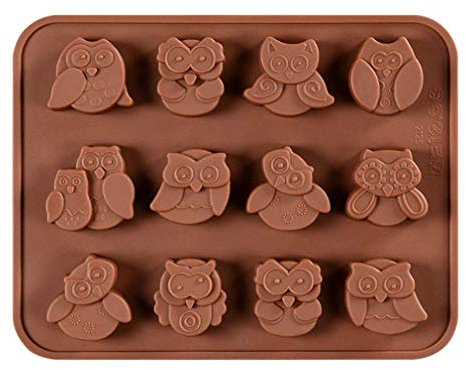 KBstore Silikon Schokoladenform Pralinenform - Euleform Eule Form Silikonform für Schokoladen Herstellen - Silikon backform für Schokolade/Süßigkeit/Gelee/Eiswürfel #1