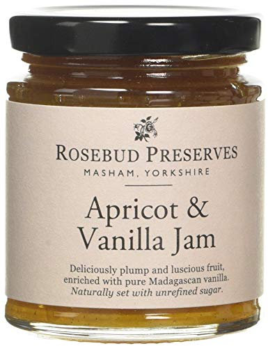 Rosebud Preserves | Apricot and Vanilla Jam | Vegan and Vegetarian | Gluten and Allergen Free | High Fruit Content | Faint Tart Flavour | 227 g