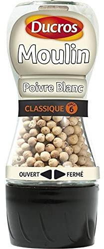DUCROS - Moulin Poivre Blanc Classique N° 6 39G - Lot De 3