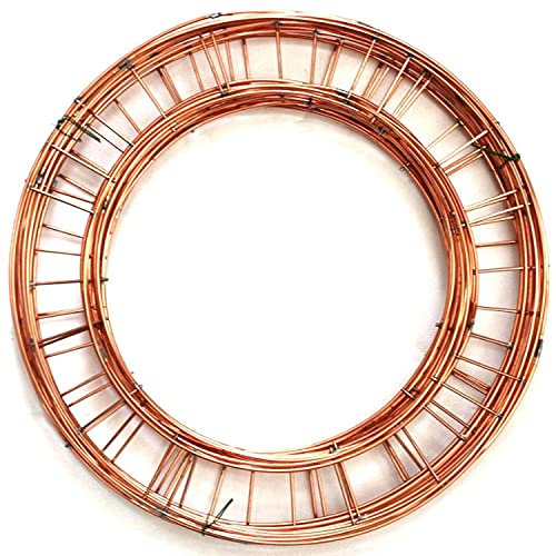 Diamante Crafts 20 anillos de corona de 30,5 cm de alambre de cobre