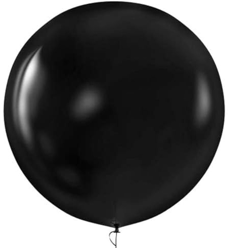 Happium 6 st stora 91 cm ballonger, blandade gigantiska latex extra stora ballonger för födelsedag bröllopsfest festival evenemang karneval dekorationer, svart