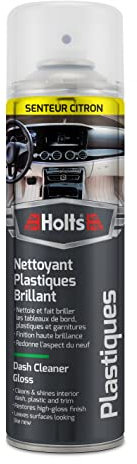 Holts Spray pour tableau de bord - Nettoyant brillant pour plastique - Parfum vanille - 500 ml