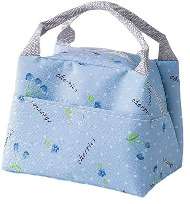 COGOALL Isolierte Lunchtasche Für Damen Und Herren, Wiederverwendbare Lunchbox Für Die Zubereitung Von Mahlzeiten Für Die Arbeit, Tragbare Lunchbox Für Erwachsene Mit Bequemem Tragegriff (E)