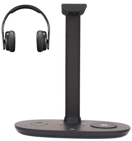 4-in-1 Wireless Headphone Stand 15W Schnellladung, abnehmbares Design,