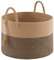 YOUDENOVA Cesto portabiancheria intrecciato grande da 65 l, per soggiorno, camera dei bambini, 50 x 33 cm (50 x 33 cm)