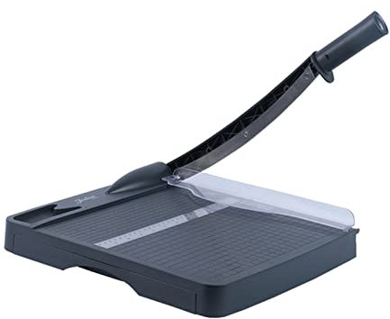 BoNene Papierschneider Sicherer Speicherpapier Cutter Centimeter und Zoll Doppelbelegung Papierschneider Schubladenspeicher 12 '' Schnittlänge 16 Blatt Kapazität Worklion papierschneider