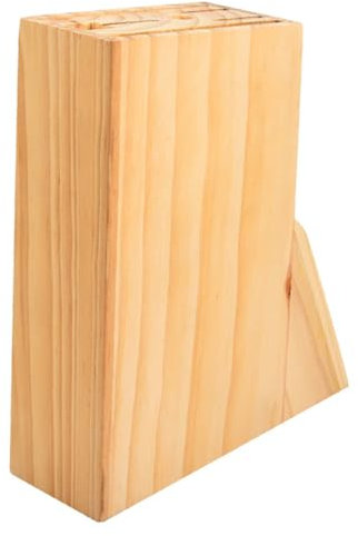 FELTECHELECTR Support à Couteaux De Cuisine Bois Naturel Rangement Pour Ustensiles Et Couteaux Design Simple Pour Cuisine Organisée