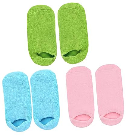 Ipetboom 3paare Feuchtigkeits-schutzsocken Für Fußpflege Spa-socken Wiederverwendbar Rutschfest Für Anwendung Mit Lotion Zur Intensiven Hydratation Und Hautpflege
