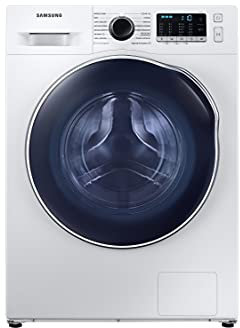 Samsung Lavasciuga Crystal Clean WD8NK552E0AW, Libera installazione, Slim, 8+5 Kg, 1200 RPM, Classe C/F, Vapore, 60l
