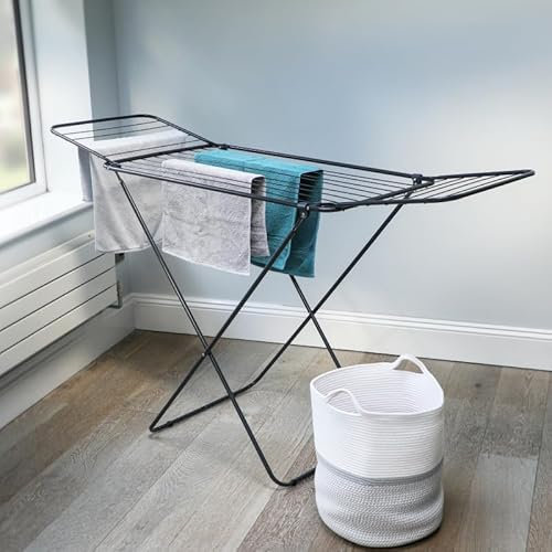 Hardys Clothes Airer - Rust Resistant, Folding, Lightweight & Durable 14M Clothes Drying Rack - No Assembly Clothes Horse - Compact Indoor & Outdoor Clothes Dryer 180x51x85.5cm