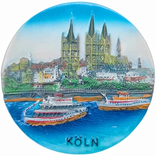 3D Köln Deutschland Kühlschrankmagnet Reise Souvenir Kühlschrank Dekoration Magnet handbemalt Handwerk