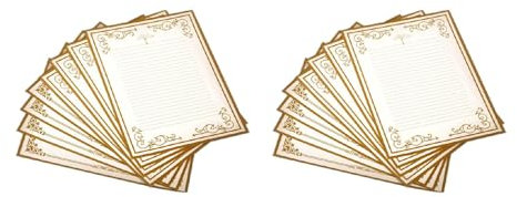 8 Blatt Briefpapier Vintage Briefpapier Schreibwaren-Set für Hochzeit Briefpapier Set mit Umschlägen für Mädchen Jungen Kinder Frauen Männer Briefpapier Schreibwaren-Set
