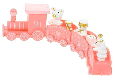 Warmhm Décoration De Petit Train Modèle Ornement De Fête Pour Intérieur Et Bureau Accessoire Pour Événements Festifs