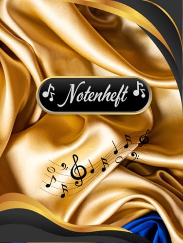 Notenheft Geige Notenbuch Cello Violine Musikunterricht Bratsche Notenlinienheft Große Lineatur Geigenunterricht Anfänger Violoncello Kontrabass ... da Gamba Notensysteme Musiker Rebec 02B02