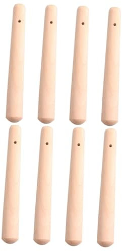 VICASKY 2 juegos de mortero de madera para mojito, herramienta de barra de muddler, barra de molienda de madera, mortero de cóctel, de, bambú, 4 unidades x 2