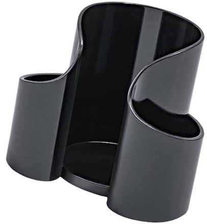 TAIZhiChen Distributeur de Coton-tige, Rangement pour -dents et Fil Dentaire, Boîte de Rangement pour Coton-tige à Surface Lisse, Noir