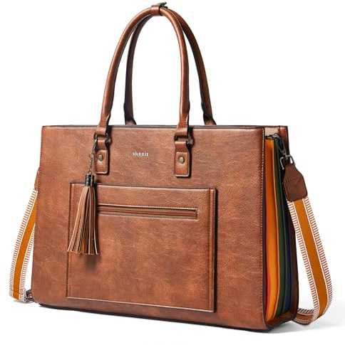 Shrrie Handtasche für Damen, Laptoptasche Aktentasche Arbeitstasche - Businesstasch für Business Büro Schule