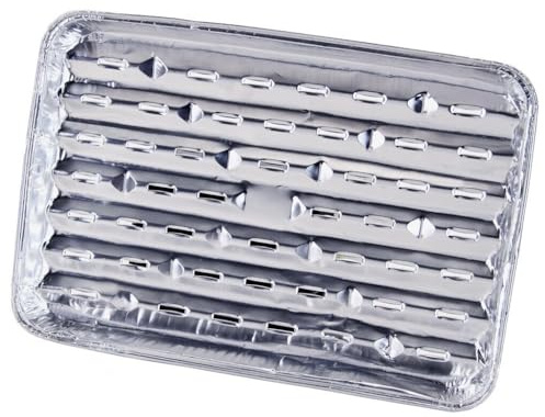 For 100 LARGE BROILER TOASTER DISPOSABLE ALUMINUM FOIL TIN TRAY OVEN DRIP GRILL BBQ