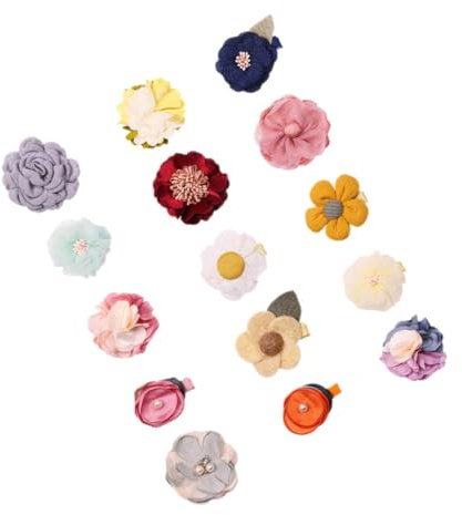ARTSEWPLY 15 Stück Teiliges Haarklammer Mädchen Blumen Haarschmuck Bunte Haarspangen Süßer Sommer Haaraccessoires Stilvolle Styling Clips für Damen