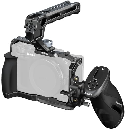 SMALLRIG ZR Camera Cage Kit for Nikon ZR, Full Cage with Rotatable NATO Rail Side Handle, Top Handle for ARRI and Cable Clamp for HDMI, Built-in Cold Shoe and Quick-Release Plate for Arca - 5468