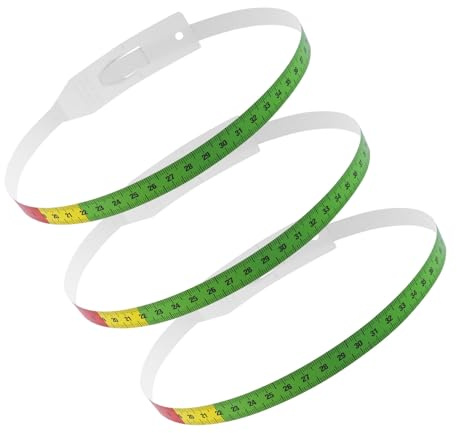 Milisten 3 pièces Ruban de Mesure Souple PP pour Circonférence Bras et Tête Outil Portable Précis sans Odeur Adapté Garçon Fille et Garçon Fille