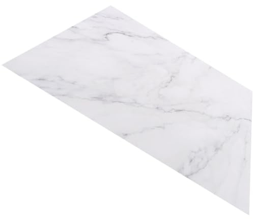 Mikikit Planche de Rangement Multifonctionnelle en Marbre Naturel Gris Blanc Plateau Rectangulaire 30X20 CM Cuisine et Salle de Bain Accessoire Cuisine Résistant et Surface
