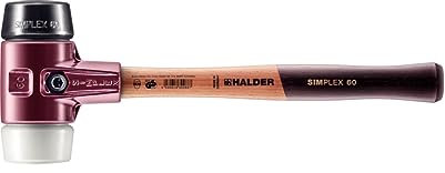 Halder 3027060 60 mm 3027 Rubber/Superplastic Simlpex EH Soft-Face Mallet - Multi-Colour
