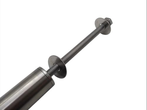 Turnstange Ø 70-170 cm, 3 mm Wandstärke, Edelstahl Reckstange, Kletterstange, Klimmzugstange (Silber, 120cm)