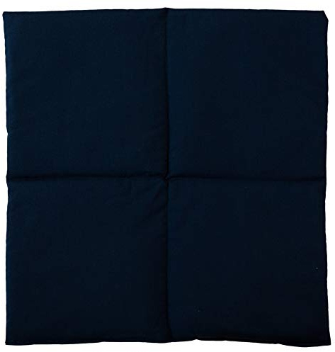 Kirschkernkissen 40x40cm 4-Kammer groß dunkelblau - Wärmekissen - Körnerkissen
