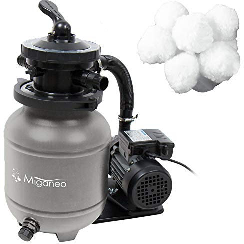 Miganeo Sandfilteranlage Dynamic 6500 grau inkl. Filterballs 403852