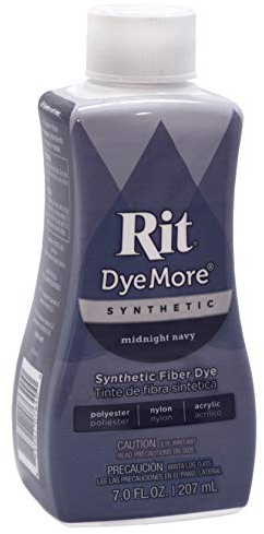 Rit DyeMore, colorante liquido per tessuti sintetici 207ml - 13 colori (Midnight Navy)