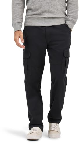 Relaxed Fit Stretch Cargo Pant, Black, 40W x 34L