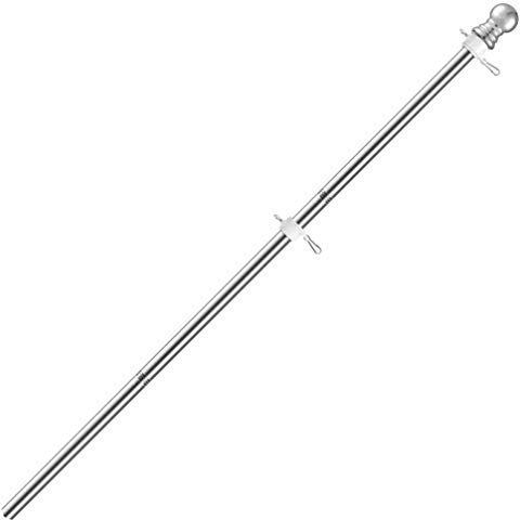 YARNOW Edelstahl Flaggenmast Für Garten Rostfreier Langlebiger Flaggenpole Flexibel Einsetzbar Für Balkon Und Feiertagsdekoration Optimal Für Außenanwendungen