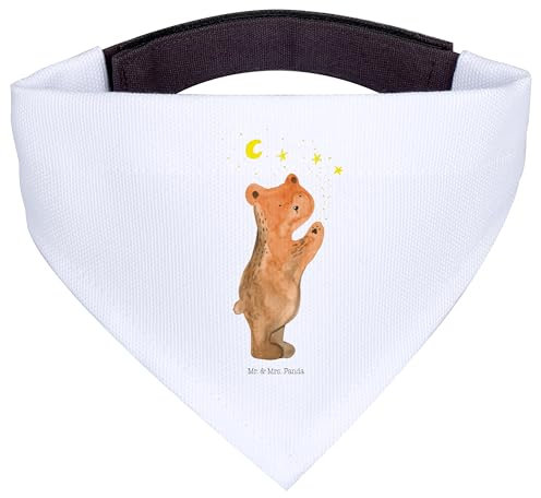 Mr. & Mrs. Panda Hundehalstuch L Verliebter Bär - Geschenk, Halstuch Hund, Spruch, Für Hunde, Schal, Verliebte, Teddy, Bandana, Partner, to The Moon and Back, Hundetuch