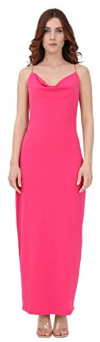 Only Vestidos de mujer fucsia Vestido largo fucsia para mujer, Rosa, M