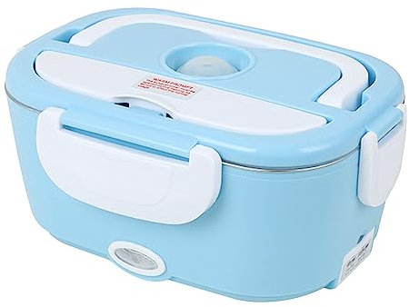 Lunchbox elettrico per adulti, scaldavivande portatile, per auto, camion, casa, ufficio, scatola per il pranzo elettrico, 110 V/12 V/24 V, con contenitore in acciaio inossidabile 304 da 2 l, cucchiaio