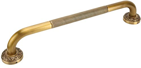 Haltegriff Kupfer für Dusche 42cm Badewannengriff Wandgriff Duschgriff Handgriff Metall Sicherheitsgriff Rutschfest Haltegriffe für Senioren und Kinder Farbe Bronze