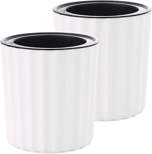 Lot de 2 pots à herbes aromatiques à arrosage automatique - En plastique - Système d'irrigation - Pour balcon - 18 x 17 cm