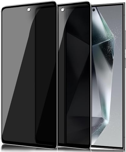 IBETEK Schutzfolie für Samsung Galaxy S24 Ultra 5G Sichtschutz,[2 Stück] Anti Spy Sichtschutz Panzerglasfolie Tempered Glass 9H Härte Gehärtetem Glas Dunkel Folie Blickschutzfolie Displayschutzfolie