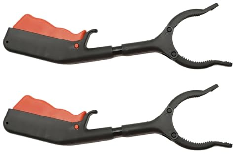 Kleine Picker für Kinder, Greifstab für Behinderte, Greifwerkzeug, hilft Hand, kurzer Greifer, Müllsammler, Mehrzweck-Greifstab für ältere Menschen, Erwachsene, Kinder, 2 Stück