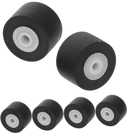 TOYANDONA 6pcs Tape Tension Pinch Roller Replacement for Cassette Recorder Machine Plastic Pinch Roller for Video Recorder Maintenance for Audio Equipment