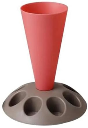 Pesfehhy Piping Bag Stand with 8 Slots Nozzles, Plastic Pastry Bag Stand for Cake Decorating Kit C