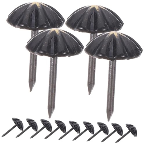Angoily 100 Pièces Clous Tapissier Décoratifs pour Meuble Vintage Punaise Rembourrage Résistante pour Chaise Lit et Bricolage