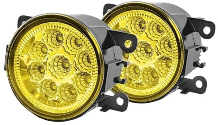 TWMEU Fari Fendinebbia Paraurti Per Fendinebbia Gialli/3000K O Bianchi/6000K 45W 20000LM(Yellow 1)