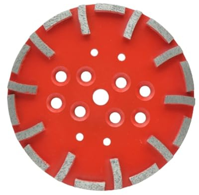 Disco abrasivo diamantato da 10 pollici e 250 mm, mola a tazza for marmo, compatibile con pavimenti in calcestruzzo Blastrac(Red,30)