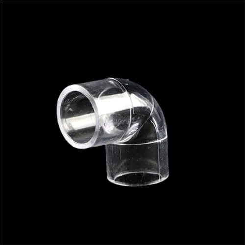 Connettore per tubi trasparenti 2 connettori a gomito a 90 gradi in acrilico trasparente, tubo a in a forma di L, connettore for tubi deII'acqua da giardino for acquari(25mm)