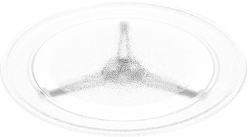 SEWOART Plato Giratorio de Vidrio para Microondas de 27 CM Soporte Giratorio Estable y Silencioso Repuesto Compatible para Horno Microondas Distribución Uniforme del Calor
