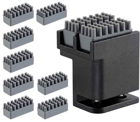 DRADERCH Panda Brush PX Mit 8 Extra Silikon Bürsten, für Bambulab P1S/P1P/X1/X1C/X1E 3D-Drucker, Doppel bürsten köpfe Ersatz Silikon düsen wischer, Plug-in-Play