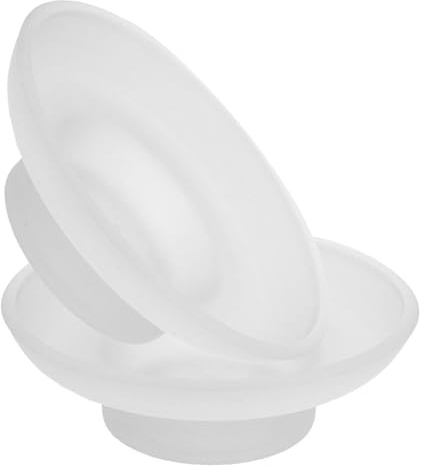 Piatto Portasapone in Vetro Trasparente 2 Pezzi, Rotondo | Portasapone Ceramica, Drenante e Facile da Pulire, Uso su Lavabo e Piano Cucina
